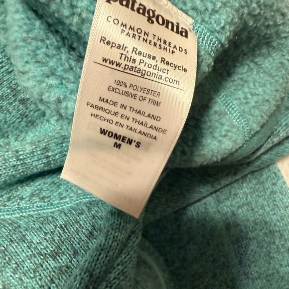 Patagonia Teal 1/4 Zip Better Sweater Pullover - Picture 2 of 7